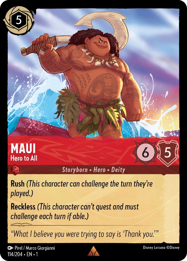 Maui - Hero to All (114/204) [The First Chapter] | Event Horizon Hobbies CA