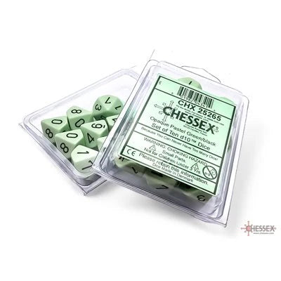 Dice - Chessex - D10 (10pc) - Opaque