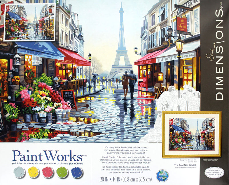 PaintWorks - Paint By Numbers - Paris Flower Shop