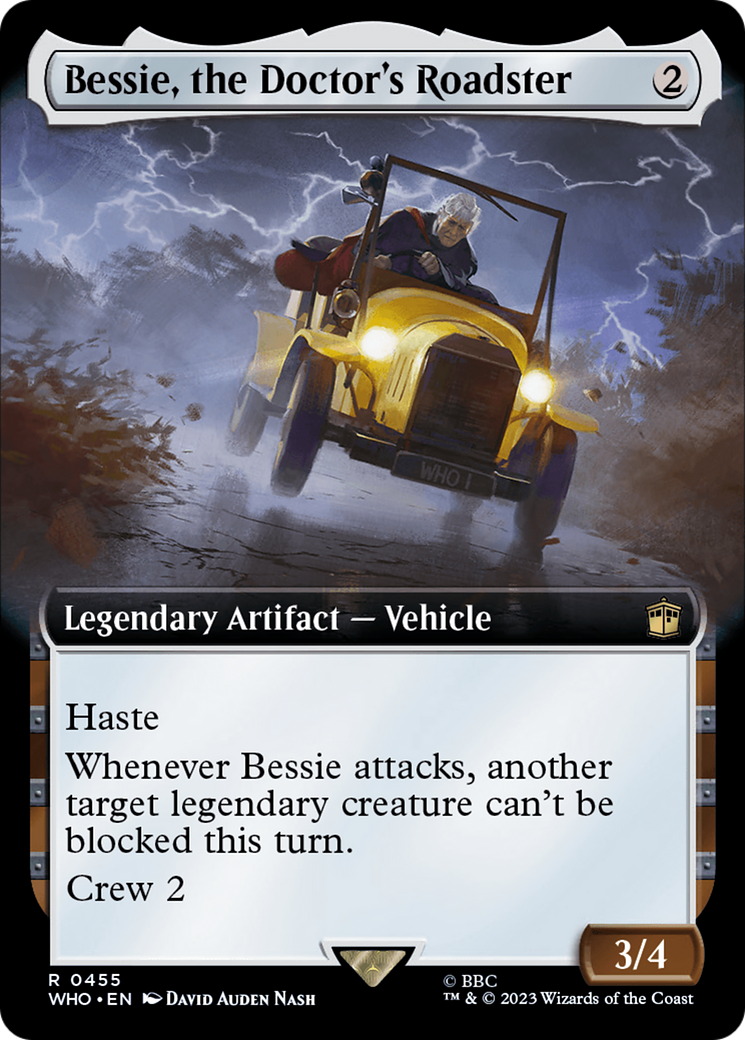 Bessie, the Doctor's Roadster (Extended Art) [Doctor Who] | Event Horizon Hobbies CA