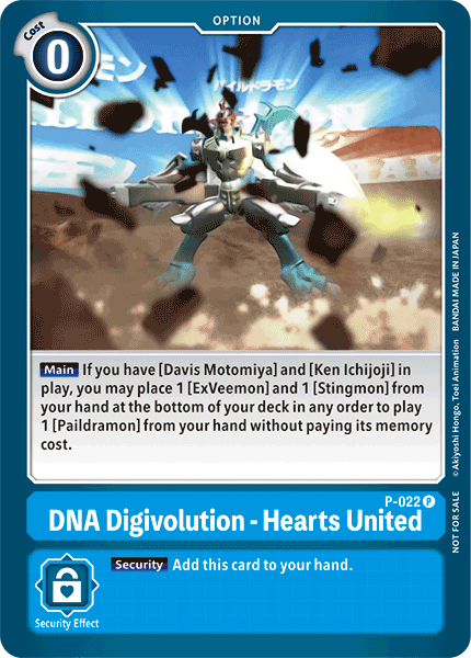DNA Digivolution - Hearts United [P-022] [Promotional Cards] | Event Horizon Hobbies CA