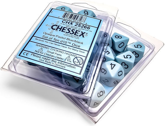 Dice - Chessex - D10 (10pc) - Opaque