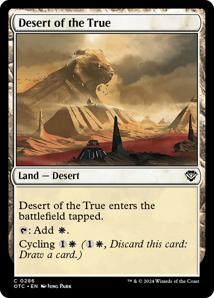 Desert of the True [Outlaws of Thunder Junction Commander] | Event Horizon Hobbies CA