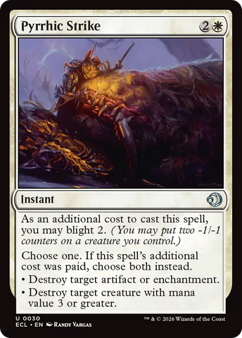 Pyrrhic Strike [Lorwyn Eclipsed]