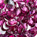 Beading - Flat Back/Cabochon - Acrylic Rhinestones (10x14mm)