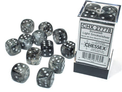 Dice - Chessex - 16mm D6 (12pc) - Borealis | Event Horizon Hobbies CA