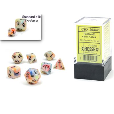 Dice - Chessex - Mini Polyhedral (7pc) - Festive