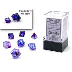 Dice - Chessex - Mini Polyhedral (7pc) - Nebula | Event Horizon Hobbies CA