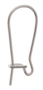 Beading - Earring  - Kidney Earwire - Surgical Steel 17x8mm (10pcs)