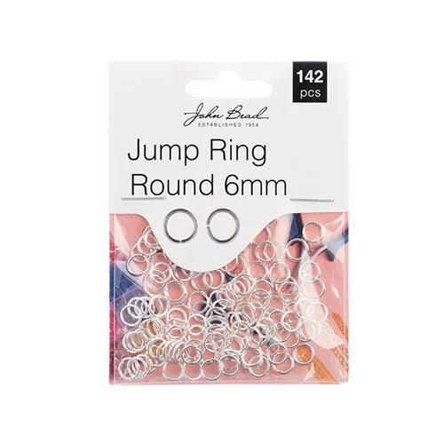 Beading - Jump Rings - Silver - 6mm (142 pcs) | Event Horizon Hobbies CA