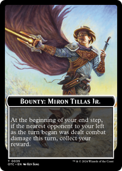 Bounty: Miron Tillas Jr. // Bounty Rules Double-Sided Token [Outlaws of Thunder Junction Commander Tokens] | Event Horizon Hobbies CA