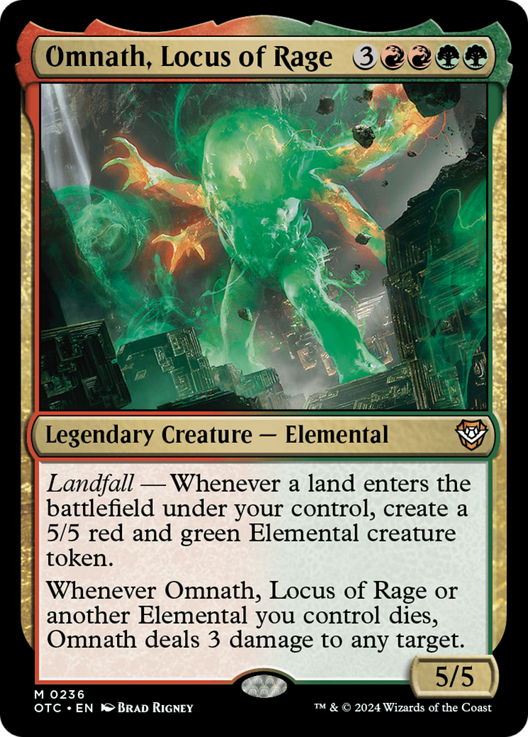 Omnath, Locus of Rage [Outlaws of Thunder Junction Commander] | Event Horizon Hobbies CA