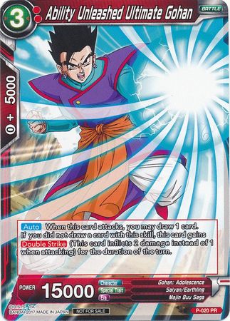 Ability Unleashed Ultimate Gohan (P-020) [Promotion Cards] | Event Horizon Hobbies CA