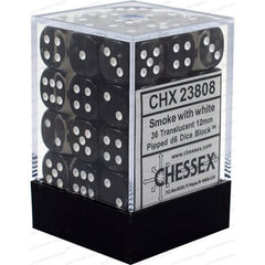 Dice - Chessex - 12mm D6 (36pc) - Translucent | Event Horizon Hobbies CA