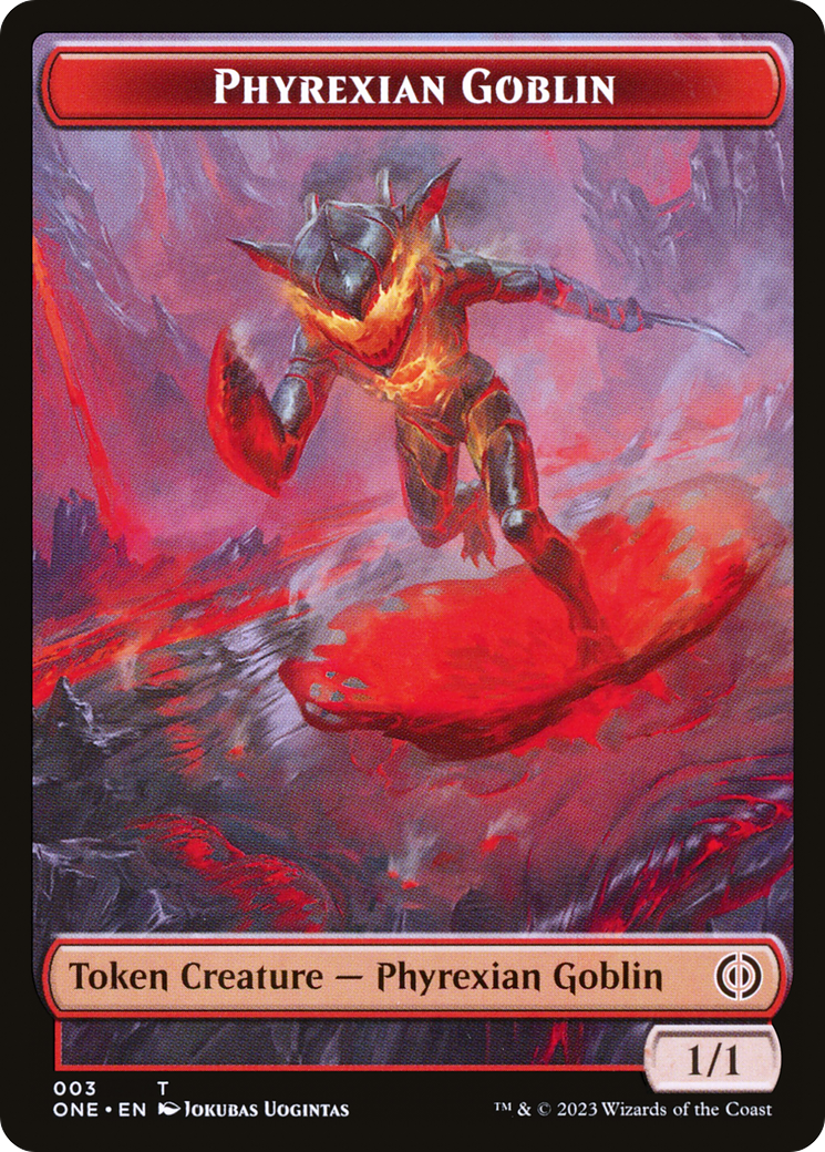 Phyrexian Goblin // Phyrexian Beast Double-Sided Token [Phyrexia: All Will Be One Tokens] | Event Horizon Hobbies CA