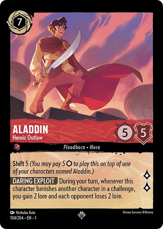 Aladdin - Heroic Outlaw (104/204) [The First Chapter] | Event Horizon Hobbies CA