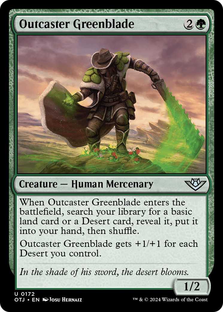 Outcaster Greenblade [Outlaws of Thunder Junction] | Event Horizon Hobbies CA