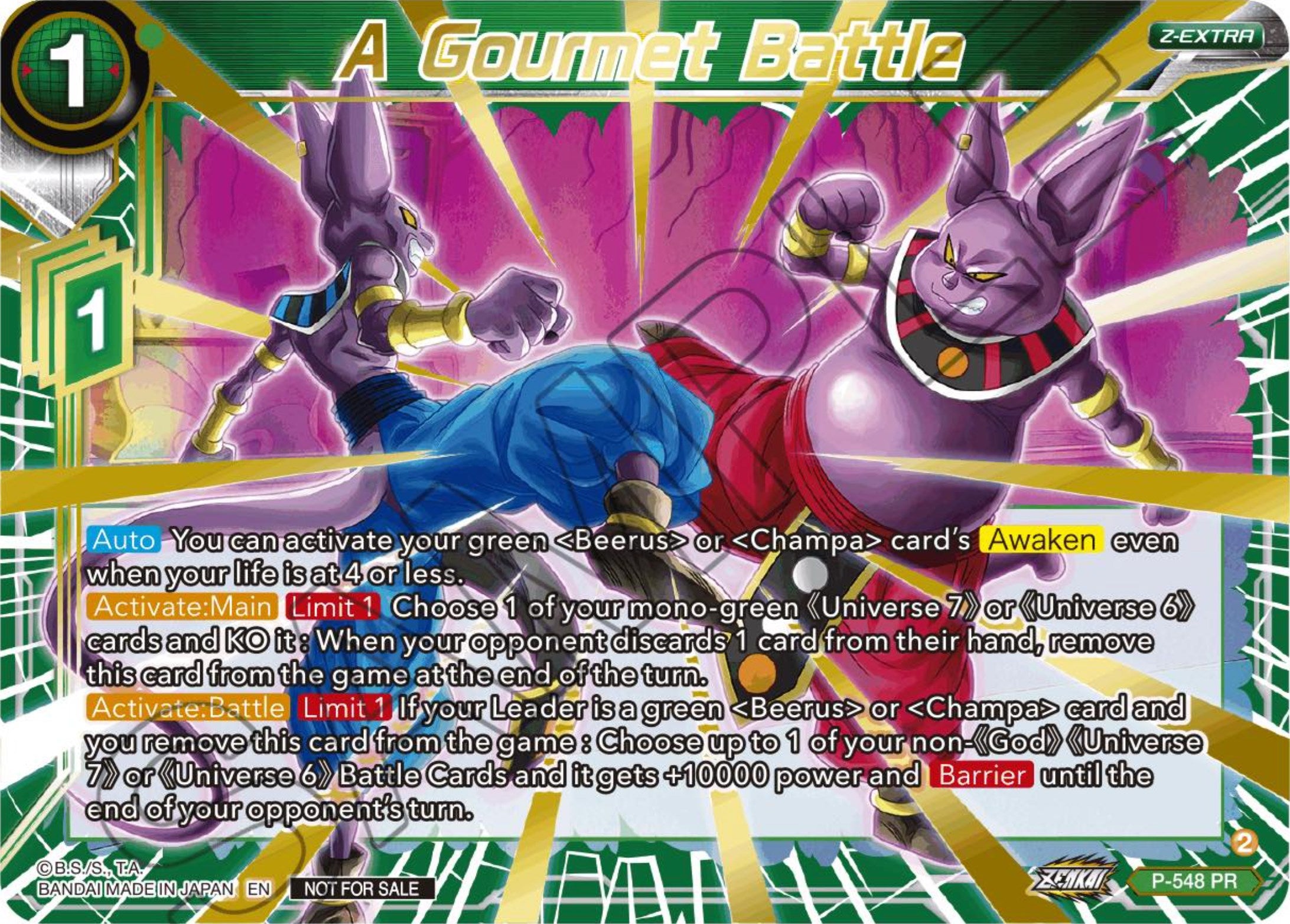 A Gourmet Battle (Championship Z Extra Card Pack 2023) (P-548) [Tournament Promotion Cards] | Event Horizon Hobbies CA