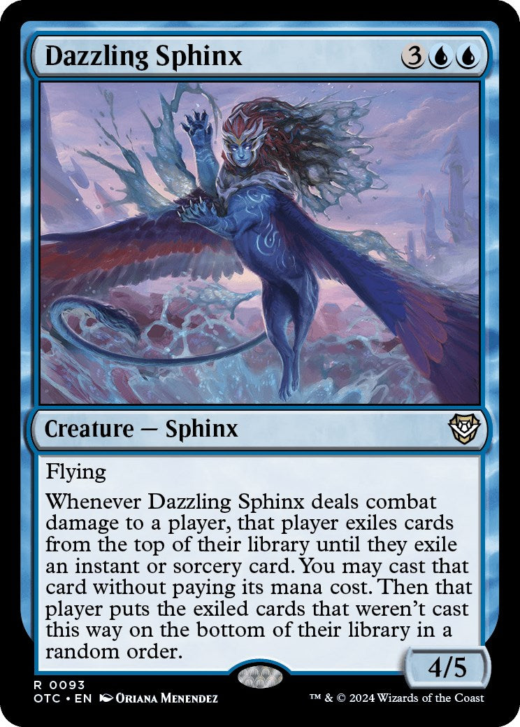Dazzling Sphinx [Outlaws of Thunder Junction Commander] | Event Horizon Hobbies CA