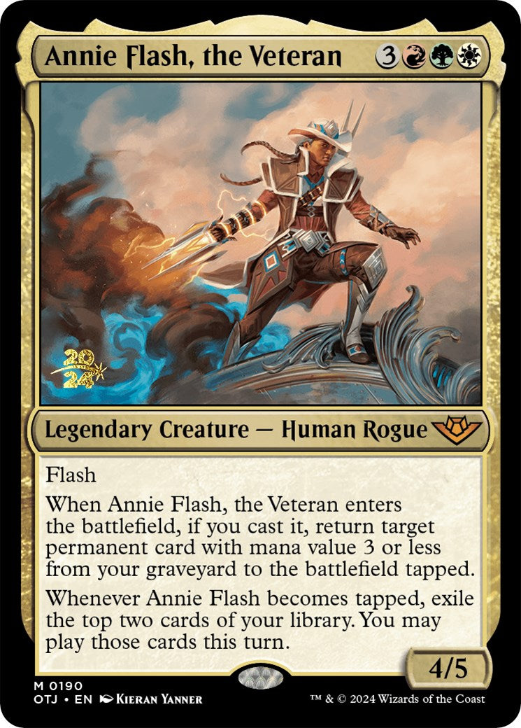 Annie Flash, the Veteran [Outlaws of Thunder Junction Prerelease Promos] | Event Horizon Hobbies CA