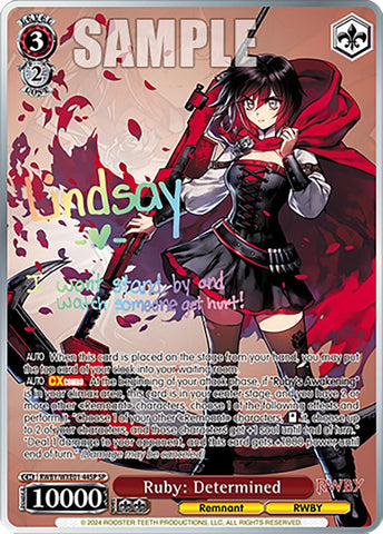 Ruby: Determined (RWBY/WXE01-44SP SP) [RWBY: Premium Booster]