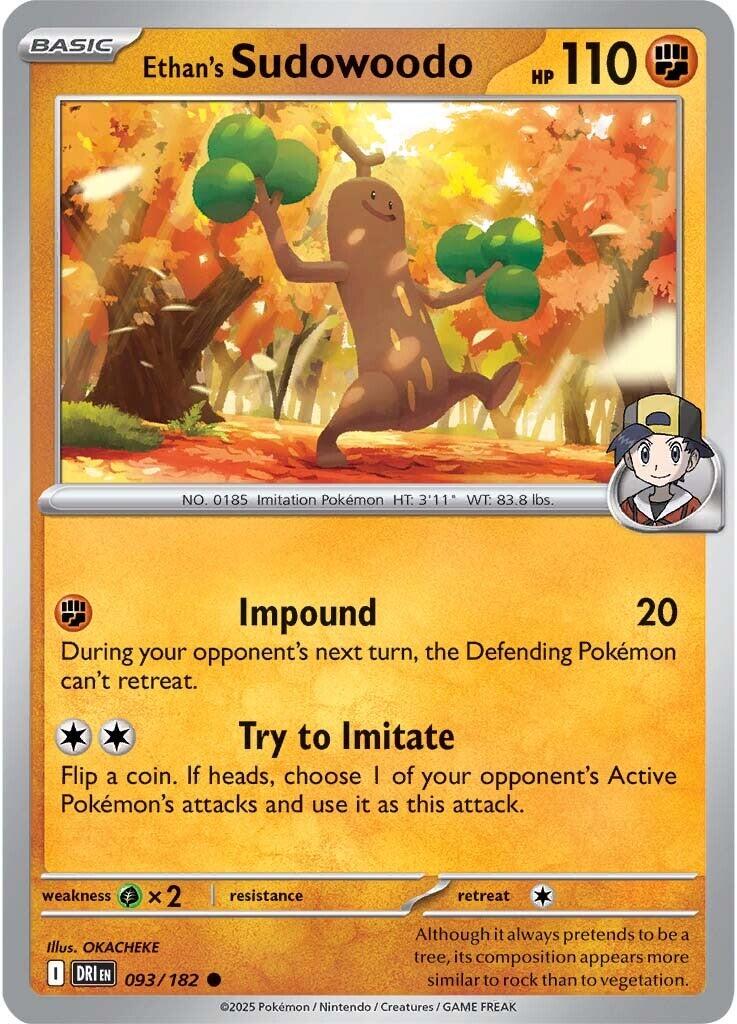 Ethan's Sudowoodo (093/182) [Scarlet & Violet: Destined Rivals]