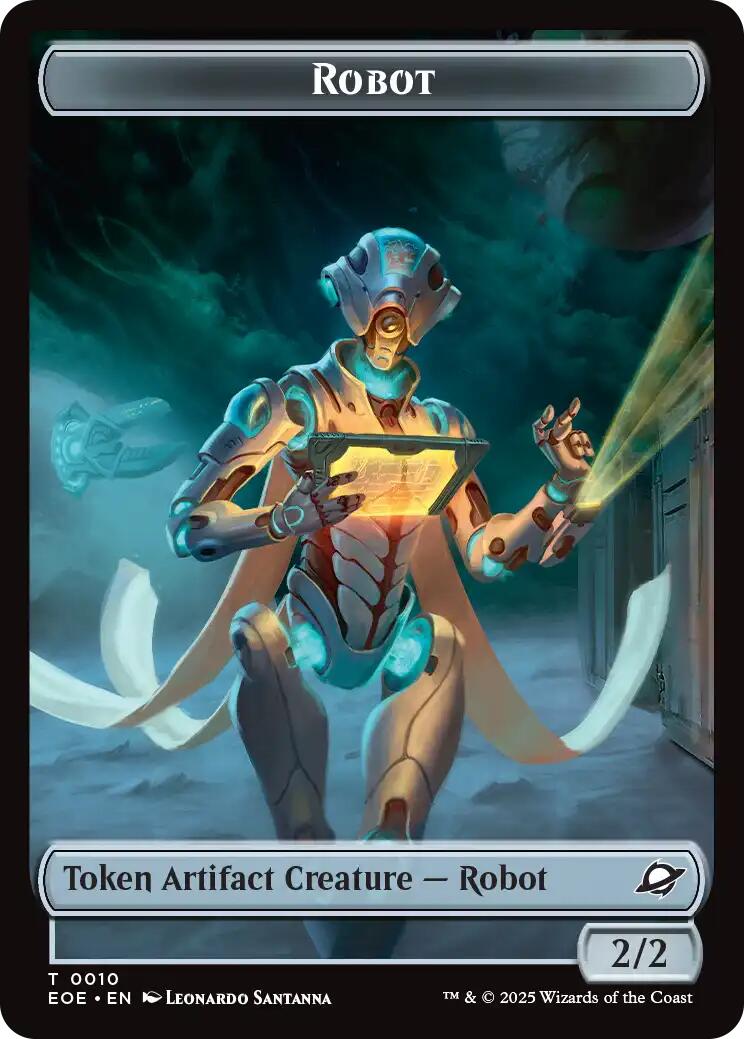 Robot // Lander (0008) Double-Sided Token [Edge of Eternities Tokens]