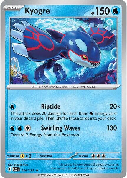 Kyogre (034/132) [Mega Evolutions: Base Set]