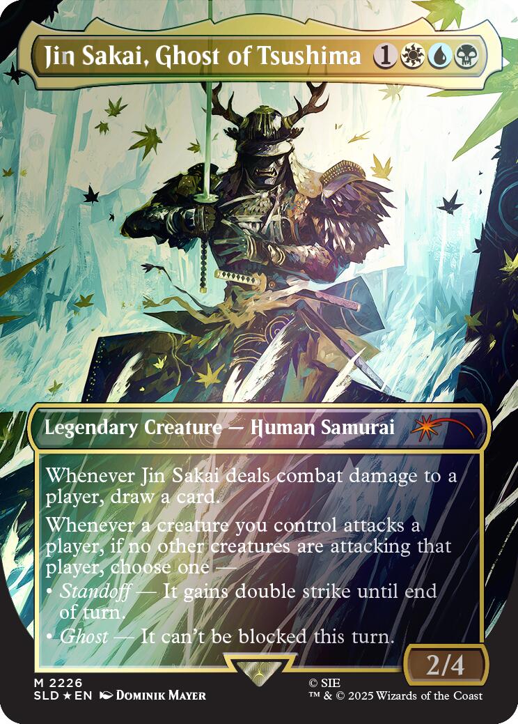 Jin Sakai, Ghost of Tsushima (Rainbow Foil) [Secret Lair Drop Series]