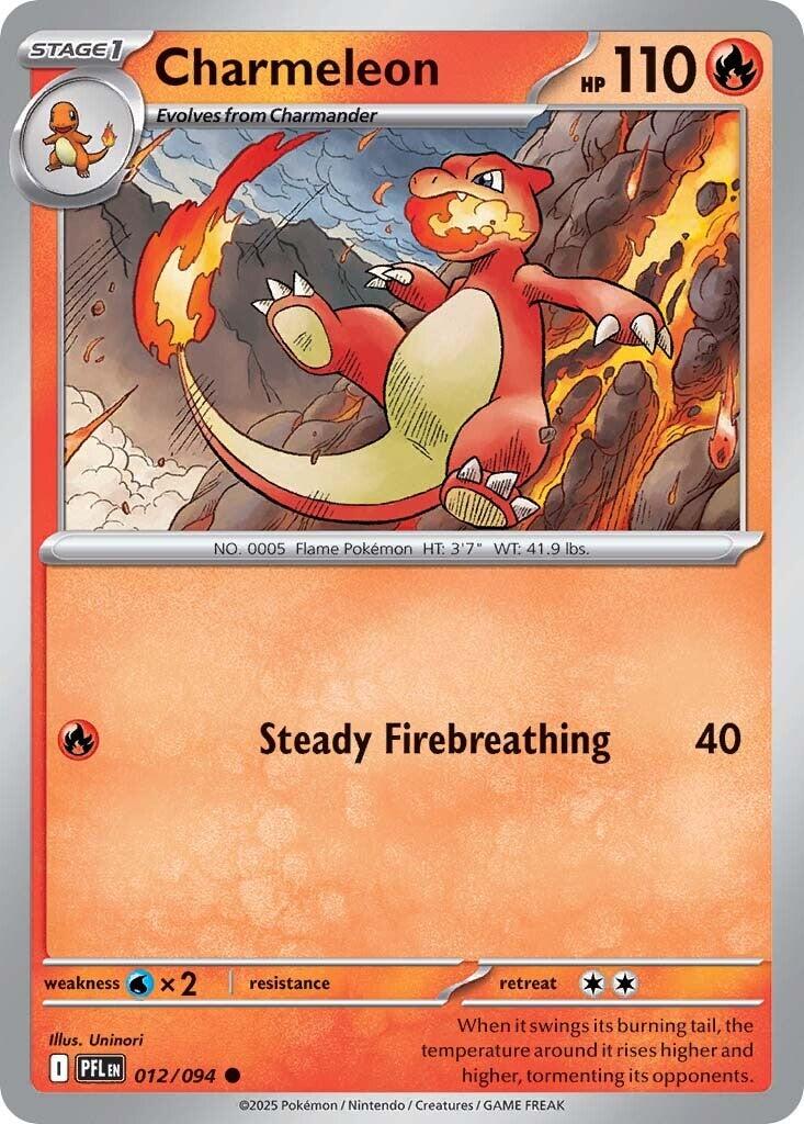 Charmeleon (012/094) [Mega Evolution: Phantasmal Flames]
