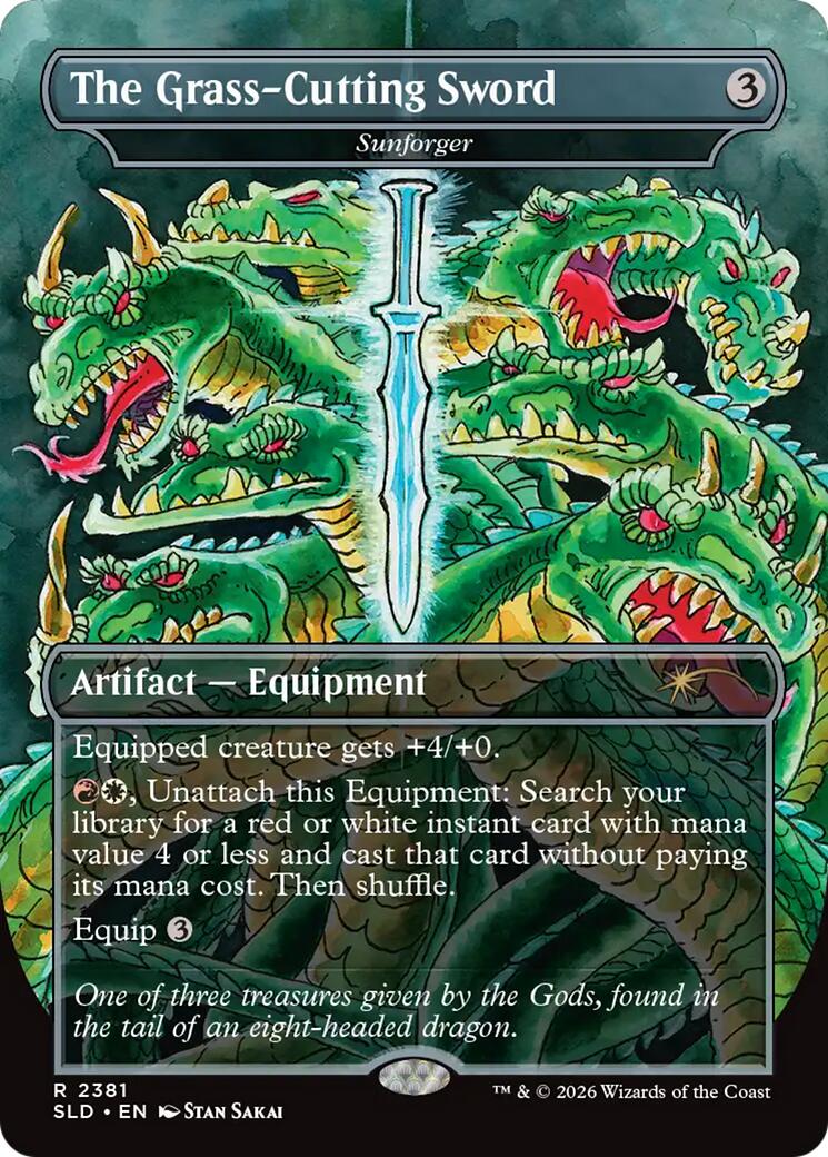 The Grass-Cutting Sword - Sunforger [Secret Lair Drop Series]