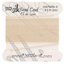 Beading - Thread - Silk Cord - Beige