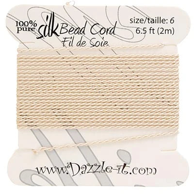 Beading - Thread - Silk Cord - Beige