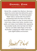 Daniel Zink Bio [World Championship Decks 2003]