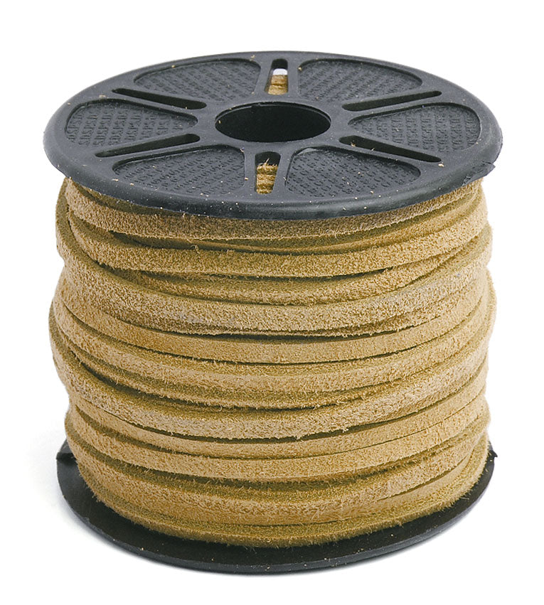 Leatherwork - Suede Lacing (3.5mm) - Natural (SOLD BY THE METRE)