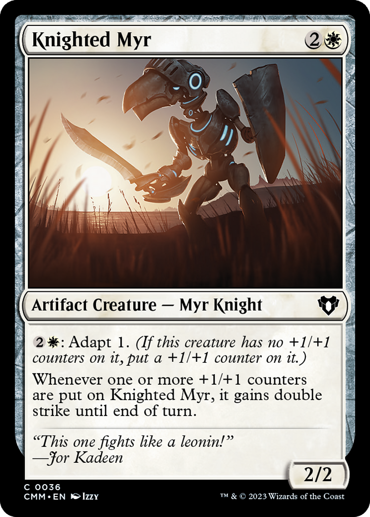 Knighted Myr [Commander Masters] | Event Horizon Hobbies CA