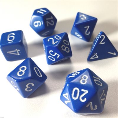 Dice - Chessex - Polyhedral (7pc) - Opaque | Event Horizon Hobbies CA