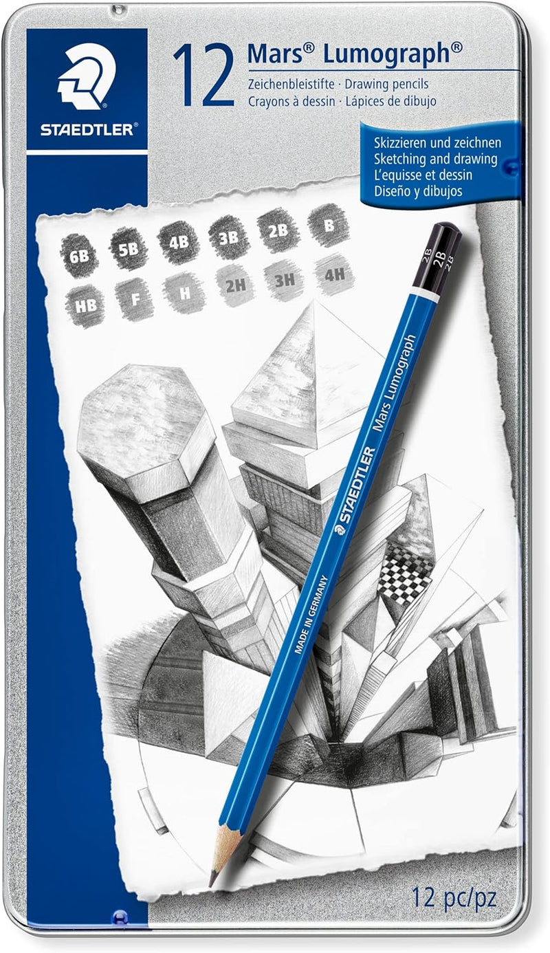 Staedtler - Mars Lumograph - Drawing Pencils (12pc)
