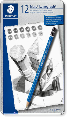 Staedtler - Mars Lumograph - Drawing Pencils (12pc)