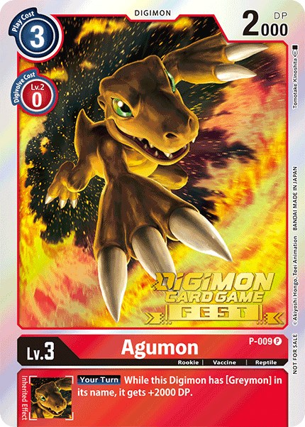 Agumon [P-009] (Digimon Card Game Fest 2022) [Promotional Cards] | Event Horizon Hobbies CA