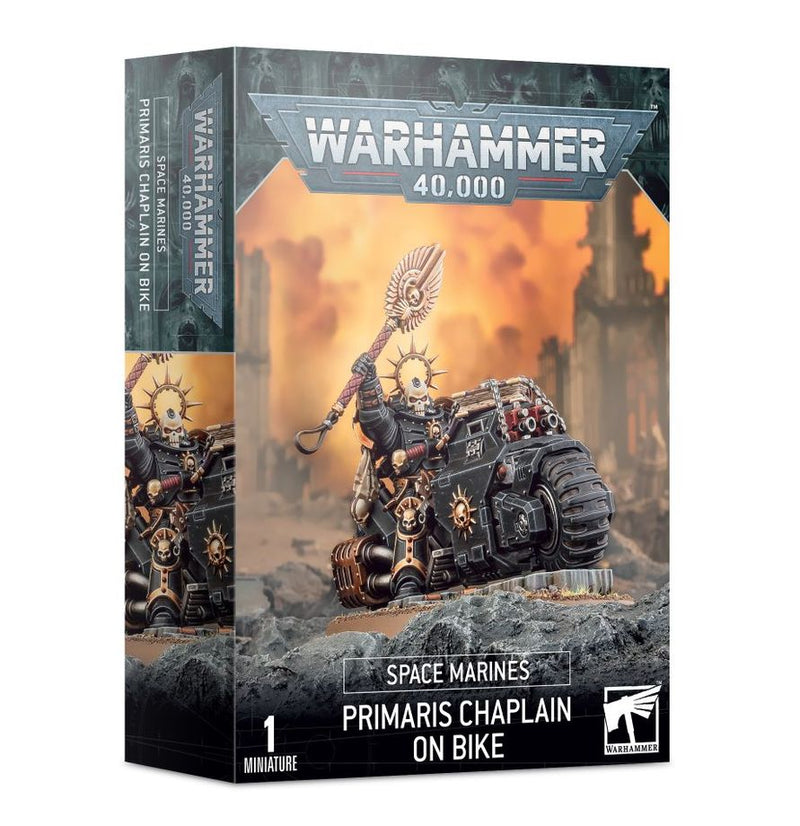 Warhammer 40K - Space Marines - Chaplain on Bike
