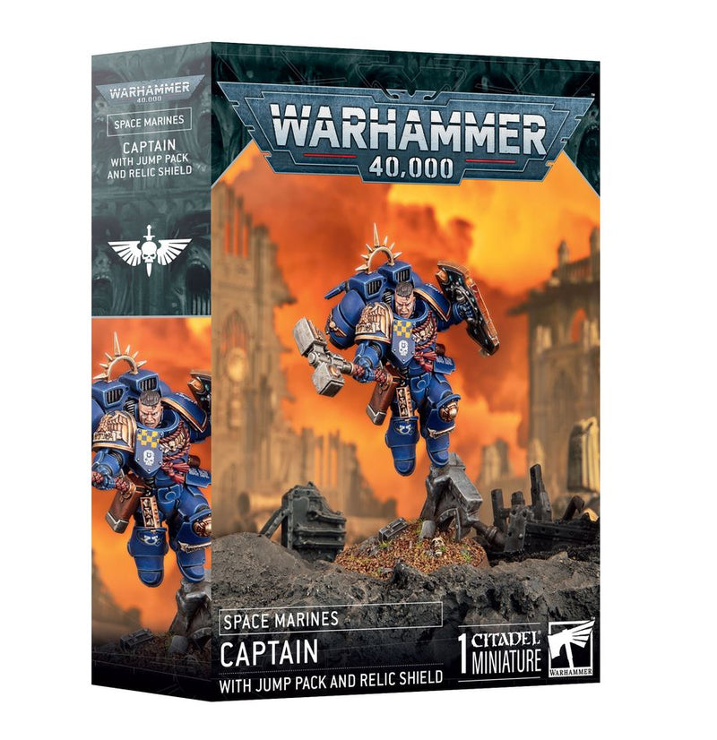 40K - Space Marines - Captain with Jump Pack and Relic Shield (10/25/2025)