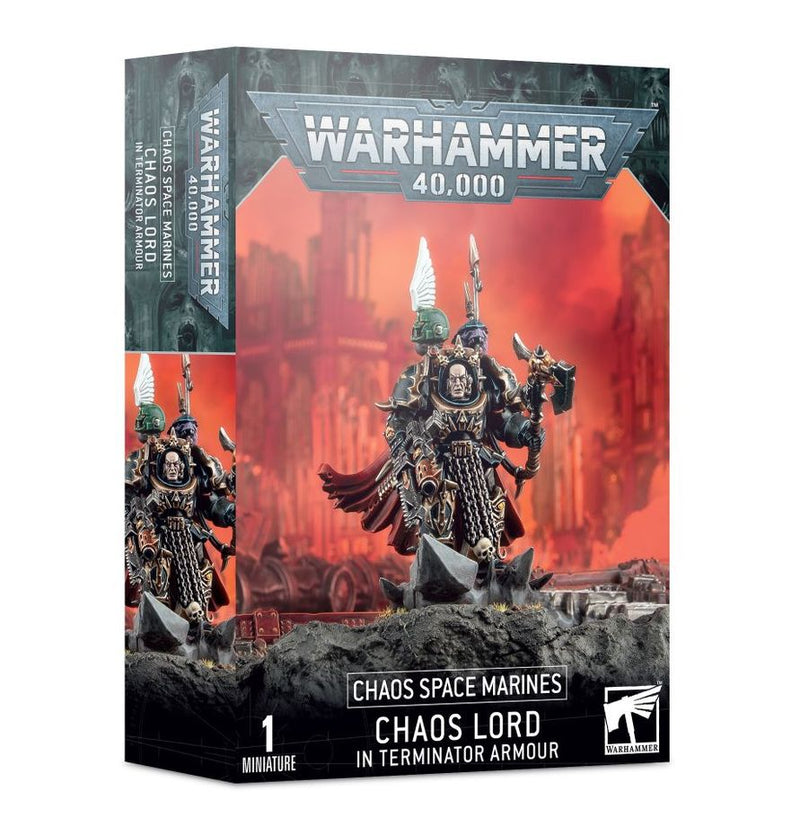 40K - Chaos Space Marines - Chaos Lord in Terminator Armour