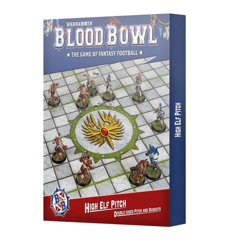 Warhammer 40K - Blood Bowl - High Elf Pitch: Double-sided Pitch and Dugouts (03/28/2026)
