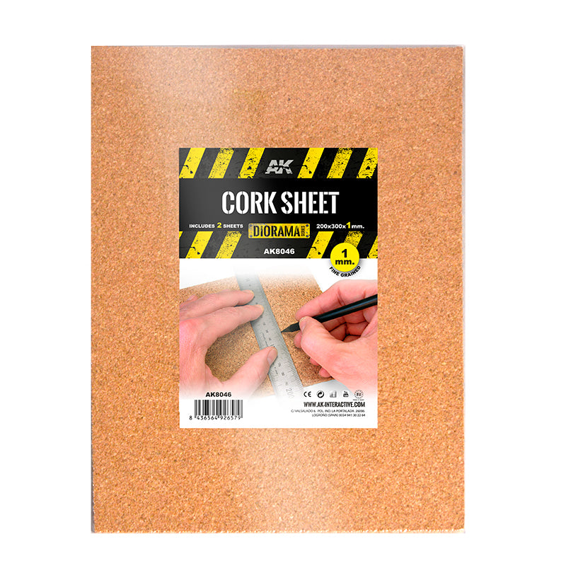 AK Interactive Cork Sheet 1mm