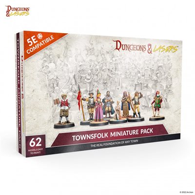 Dungeons and Lasers - Townsfolk Miniature Pack