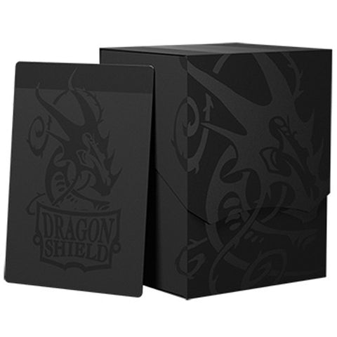 Deck Box - Dragon Shield - Deck Shell - Shadow Black/Black (100 Count)