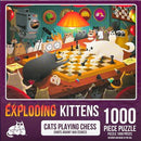 Jigsaw Puzzle - Exploding Kittens - Cats Playing Chess - 500