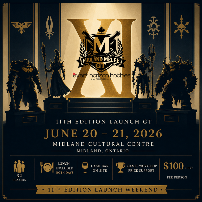 Midland Melee: EHH Summer Grand Tournament (40K) and 11th Ed Launch Party