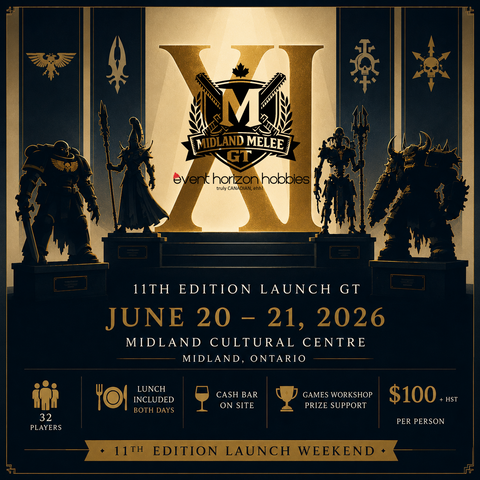 Midland Melee: EHH Summer Grand Tournament (40K) and 11th Ed Launch Party